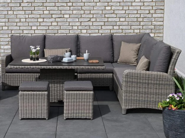 Loungemöbel 7-teiliges Eck-Dining Set Rio Grande 3 Loungemöbel 7-teiliges Eck-Dining Set Rio Grande