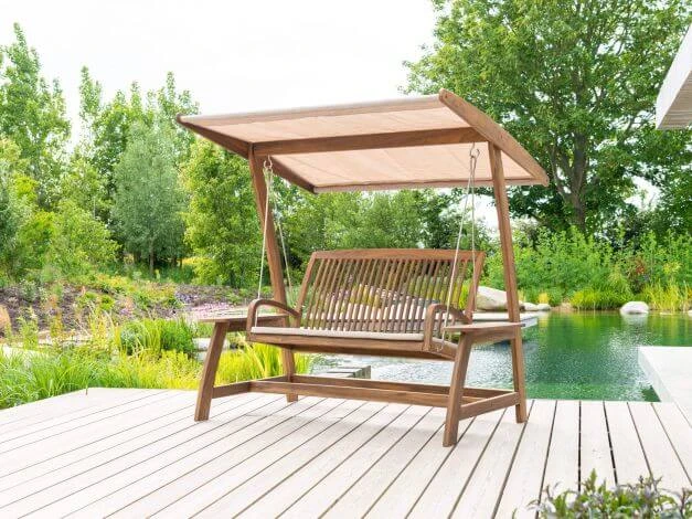 Holz Hollywoodschaukel Swingseat Bolney 5 Holz Hollywoodschaukel Swingseat Bolney – Bild 3