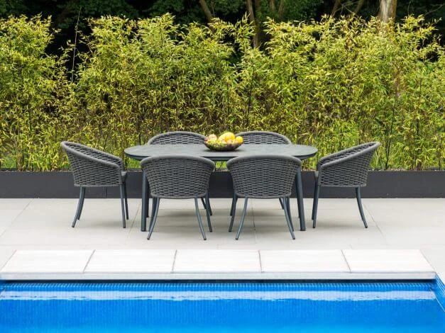 Alu Gartentisch Cordial Grey HPL 200x120cm 4 Alu Gartentisch Cordial Grey HPL 200x120cm – Bild 2