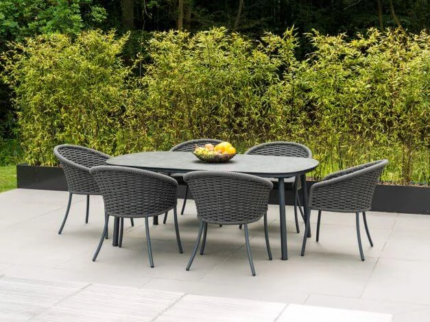 Alu Gartentisch Cordial Grey HPL 200x120cm 5 Alu Gartentisch Cordial Grey HPL 200x120cm – Bild 3