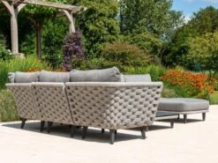 Cordial Luxe Eckmodul Alu Rope -Gartenmöbel Verkäufe alexander rose cordial luxe light grey ambientebild 4 627x627 1