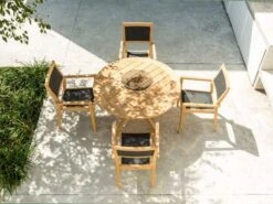 Roble Holz Gartentisch Tivoli X-Leg Ø125cm -Gartenmöbel Verkäufe alexander rose holz gartentisch tivoli x leg rund 125cm ambientebild 2 627x627