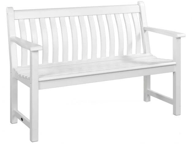 Bank New England Broadfield Weiß 127cm Zweisitzer 3 Bank New England Broadfield Weiß 127cm Zweisitzer