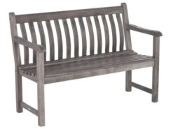 Broadfield Old England Grau Holzgartenbank 122cm 2-Sitzer