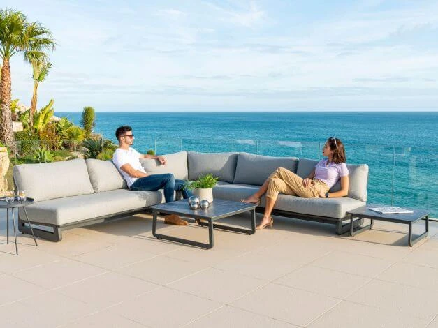 Lounge Gartenmöbel Set Rimini Modular Aluminium 4 Lounge Gartenmöbel Set Rimini Modular Aluminium – Bild 2