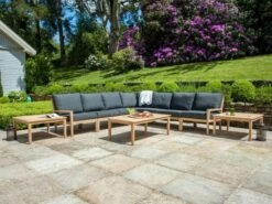Roble Holz Loungetisch Beistelltisch Tivoli 120x68cm 7 Roble Holz Loungetisch Beistelltisch Tivoli 120x68cm -Gartenmöbel Verkäufe alexander rose roble holz beistelltisch loungetisch ambientebild 627x627
