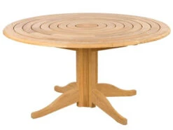 Roble Holz Gartentisch Bengal Pedestal Ø145cm