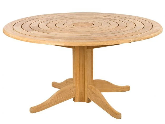 Roble Holz Gartentisch Bengal Pedestal Ø145cm 3 Roble Holz Gartentisch Bengal Pedestal Ø145cm