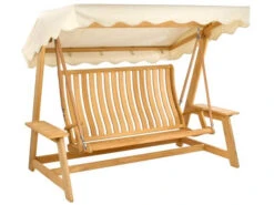 Roble Hollywoodschaukel Swingseat Dach Ecru