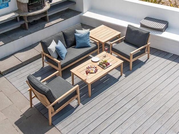 Roble Holz Lounge Armchair Sessel Tivoli 4 Roble Holz Lounge Armchair Sessel Tivoli – Bild 2