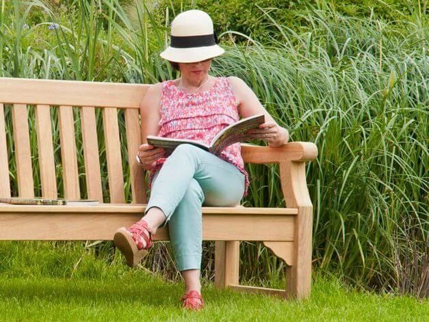 Roble Holzbank Royal Park 153cm Dreisitzer 4 Roble Holzbank Royal Park 153cm Dreisitzer – Bild 2