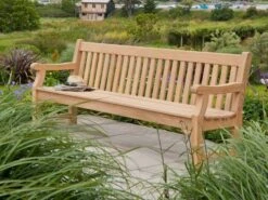 Roble Holzbank Royal Park 244cm Sechssitzer 9 Roble Holzbank Royal Park 244cm Sechssitzer -Gartenmöbel Verkäufe alexander rose roble royal park gartenbank xl ambientebild 2 627x627