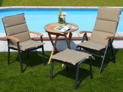 Alu Hochlehner Auflage 125x50cm Malibu Sand 7 Alu Hochlehner Auflage 125x50cm Malibu Sand -Gartenmöbel Verkäufe alu auflage malibu sand im garten 627x627