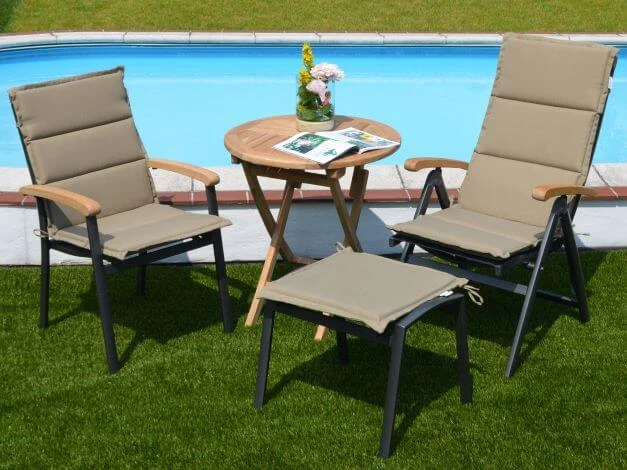 Alu Hochlehner Auflage 125x50cm Malibu Sand 5 Alu Hochlehner Auflage 125x50cm Malibu Sand – Bild 3