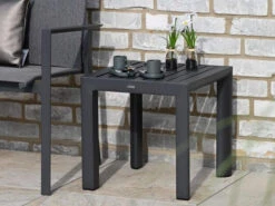 Alu Beistelltisch Oriental Anthrazit 45x45cm -Gartenmöbel Verkäufe alu beistelltisch oriental anthrazit ambientebild 2 627x627