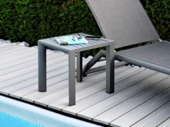 Alu Beistelltisch Oriental Anthrazit 45x45cm -Gartenmöbel Verkäufe alu beistelltisch oriental anthrazit ambientebild 627x627