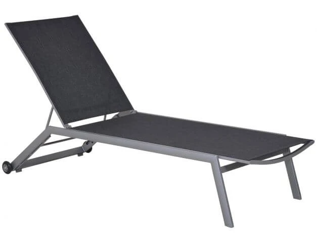 Alu Gartenliege Oriental Graphit|anthrazit 3 Alu Gartenliege Oriental Graphit|anthrazit