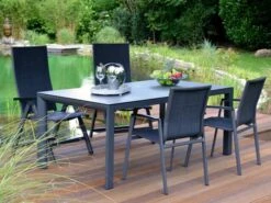 Alu Klappsessel Oriental Anthrazit|anthrazit -Gartenmöbel Verkäufe alu gartenstuhl serie oriental anthrazit 627x627