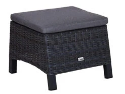 Dining Fußhocker Chalet Alu Geflecht Mix-grey