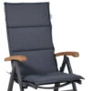Alu Hochlehner Auflage 125x50cm Malibu Grey -Gartenmöbel Verkäufe alu hochlehner auflage malibu grau 627x627