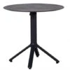 Alu HPL Klapptisch Nemo Ø80cm Anthrazit Beton-Effekt 1 Alu HPL Klapptisch Nemo Ø80cm Anthrazit Beton-Effekt -Gartenmöbel Verkäufe alu hpl gartentisch klappbar nemo anthrazit 80cm rund 627x627