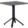 Alu HPL Klapptisch Nemo 80x80cm Anthrazit Beton-Effekt -Gartenmöbel Verkäufe alu hpl gartentisch klappbar nemo anthrazit 80x80cm quadratisch 627x627