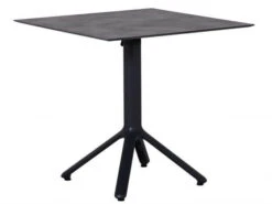 Alu HPL Klapptisch Nemo 80x80cm Anthrazit Beton-Effekt