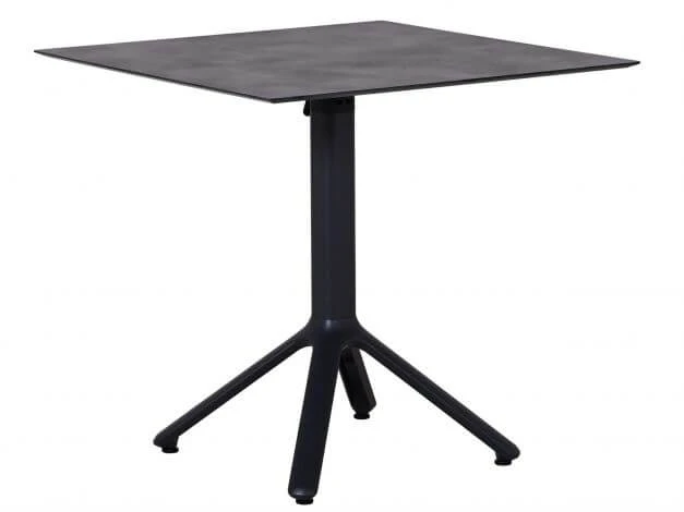 Alu HPL Klapptisch Nemo 80x80cm Anthrazit Beton-Effekt 3 Alu HPL Klapptisch Nemo 80x80cm Anthrazit Beton-Effekt