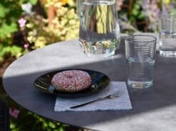 Alu HPL Klapptisch Nemo Ø80cm Graphit Beton-Effekt -Gartenmöbel Verkäufe alu hpl gartentisch klappbar nemo graphit 80cm rund ambientebild 2 627x627 1