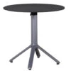Alu HPL Klapptisch Nemo Ø80cm Graphit Slate-Effekt -Gartenmöbel Verkäufe alu hpl gartentisch klappbar nemo graphit 80cm rund slate effekt 627x627
