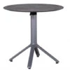 Alu HPL Klapptisch Nemo Ø80cm Graphit Beton-Effekt -Gartenmöbel Verkäufe alu hpl gartentisch klappbar nemo graphit 80cm rund 627x627