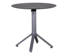 Alu HPL Klapptisch Nemo Ø80cm Graphit Beton-Effekt