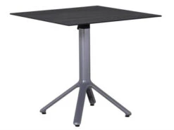 Alu HPL Klapptisch Nemo 80x80cm Graphit Slate-Effekt