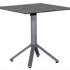 Alu HPL Klapptisch Nemo 80x80cm Graphit Beton-Effekt -Gartenmöbel Verkäufe alu hpl gartentisch klappbar nemo graphit 80x80cm quadratisch 627x627