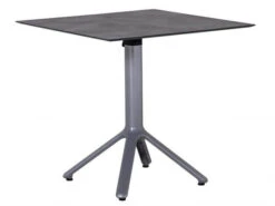 Alu HPL Klapptisch Nemo 80x80cm Graphit Beton-Effekt