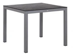 Alu HPL Gartentisch Serie Melago Graphit
