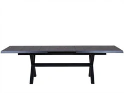 Ausziehtisch Toskana XL 200-270x100cm Keramik Dark Stone Grey -Gartenmöbel Verkäufe alu keramik ausziehtisch toskana 2 anthrazit black forrest ausgezogen 627x627