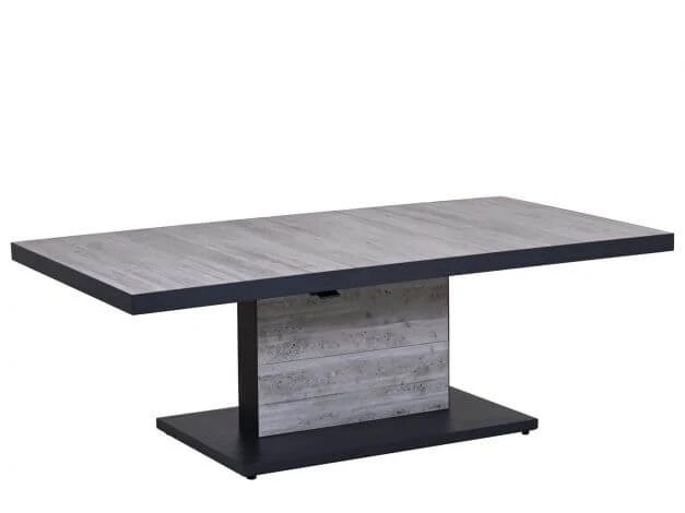 Alu Lift-Tisch Newport 160x90cm Keramik Light-stone 5 Alu Lift-Tisch Newport 160x90cm Keramik Light-stone – Bild 3