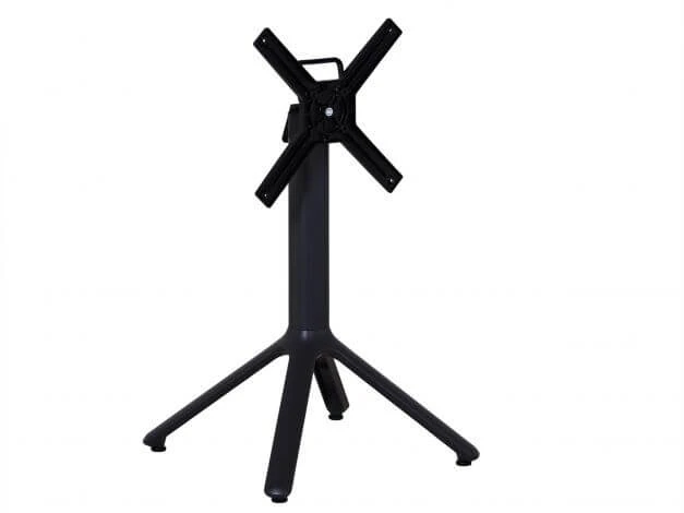 Alu HPL Klapptisch Nemo 80x80cm Anthrazit Beton-Effekt 4 Alu HPL Klapptisch Nemo 80x80cm Anthrazit Beton-Effekt – Bild 2