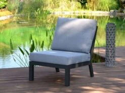 Alu Lounge Black Pearl Mittelmodul -Gartenmöbel Verkäufe alu lounge black pearl 2 mittelmodul ambientebild 627x627