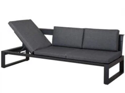 Multifunktionale Alu Lounge Liege Ventura Rechts & Links -Gartenmöbel Verkäufe alu lounge liege bank ventura anthrazit grau 2 627x627