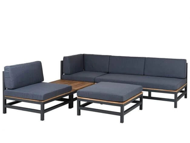 5-teilige Modulare Alu Ecklounge Aliveri Anthrazit 4 5-teilige Modulare Alu Ecklounge Aliveri Anthrazit – Bild 2