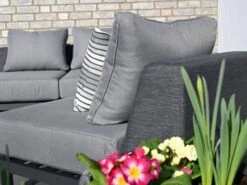 Loungemöbel 4-teilig Alu Teak Plattform Set Katamaran PRO -Gartenmöbel Verkäufe alu plattform loungeset katamaran pro ambientebild 13 627x627