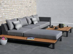 Loungemöbel 4-teilig Alu Teak Plattform Set Katamaran PRO -Gartenmöbel Verkäufe alu plattform loungeset katamaran pro ambientebild 6 627x627