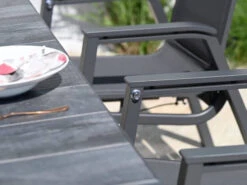 Alu Positionssessel Coastline Anthrazit|anthrazit -Gartenmöbel Verkäufe alu positionssessel stapelsessel hochlehner coastline anthrazit detailbild 1 627x627