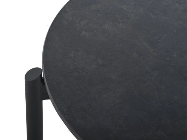 Loungetisch New York Ø67x45cm Alu Sintered Stone 4 Loungetisch New York Ø67x45cm Alu Sintered Stone – Bild 2