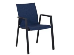 Alu Stapelsessel Mavi Gepolstert Anthrazit|blau