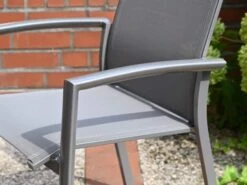 Alu Stapelsessel Timmendorf Graphit|silbergrau -Gartenmöbel Verkäufe alu stapelsessel timmendorf graphit detailbild 3 627x627