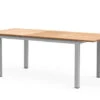 Alu-Teak Ausziehtisch Bellano 160/210x90cm Graphit