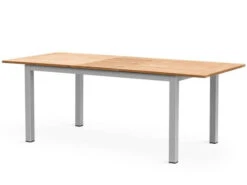Alu-Teak Ausziehtisch Bellano 160/210x90cm Graphit
